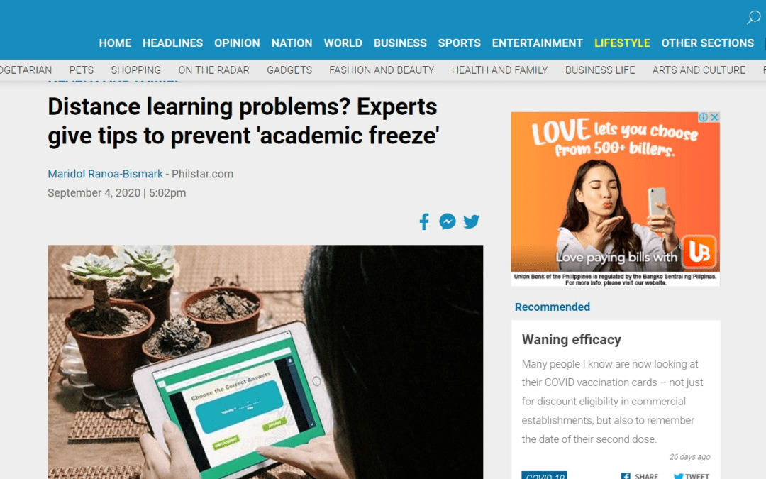 Distance learning problems? Experts give tips to prevent ‘academic freeze’