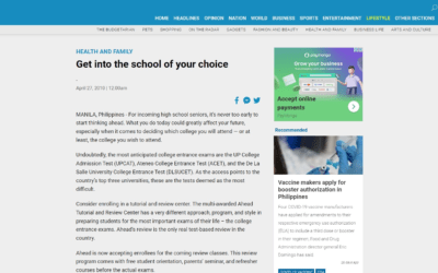 Get into the school of your choice