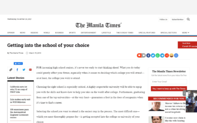 Getting into the school of your choice