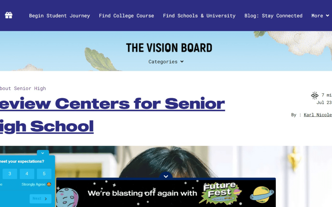 Review Centers for Senior High School